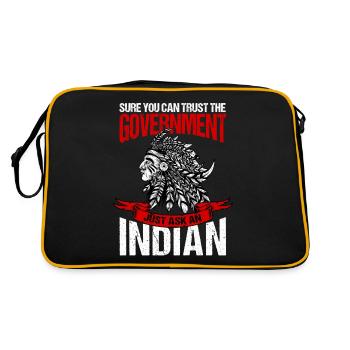 Trust the government - Retro Bag - black/gold - Back