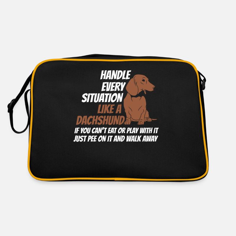 Grip situation like a dachshund Retro Bag