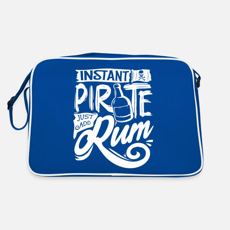 Instant Pirate, Simply Add Rum, Rum Drinker Retro Bag