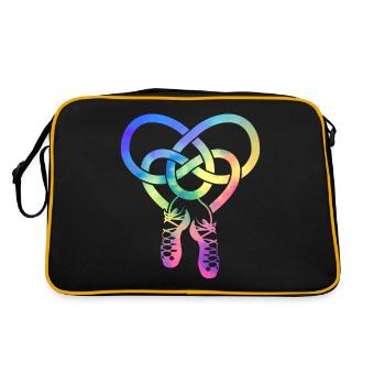 Irish tap dance - Retro Bag - black/gold - Back