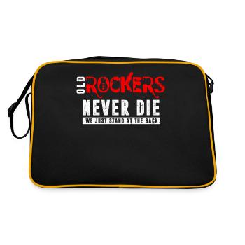 Les vieux rockeurs ne meurent jamais, nous nous tenons juste à l’arrière - Sac Retro - noir/or - Dos