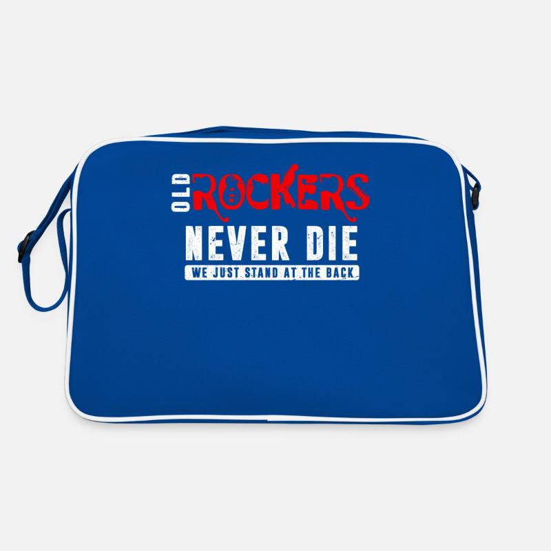 Old rockers never die, we just stand in the back Retro Bag