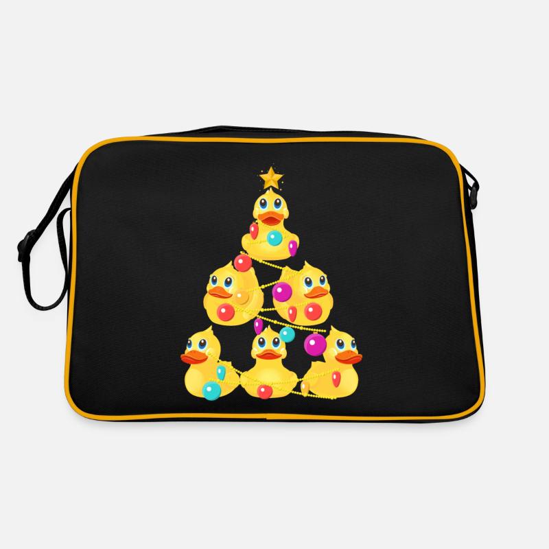 Rubber Duck Christmas Tree Retro Bag