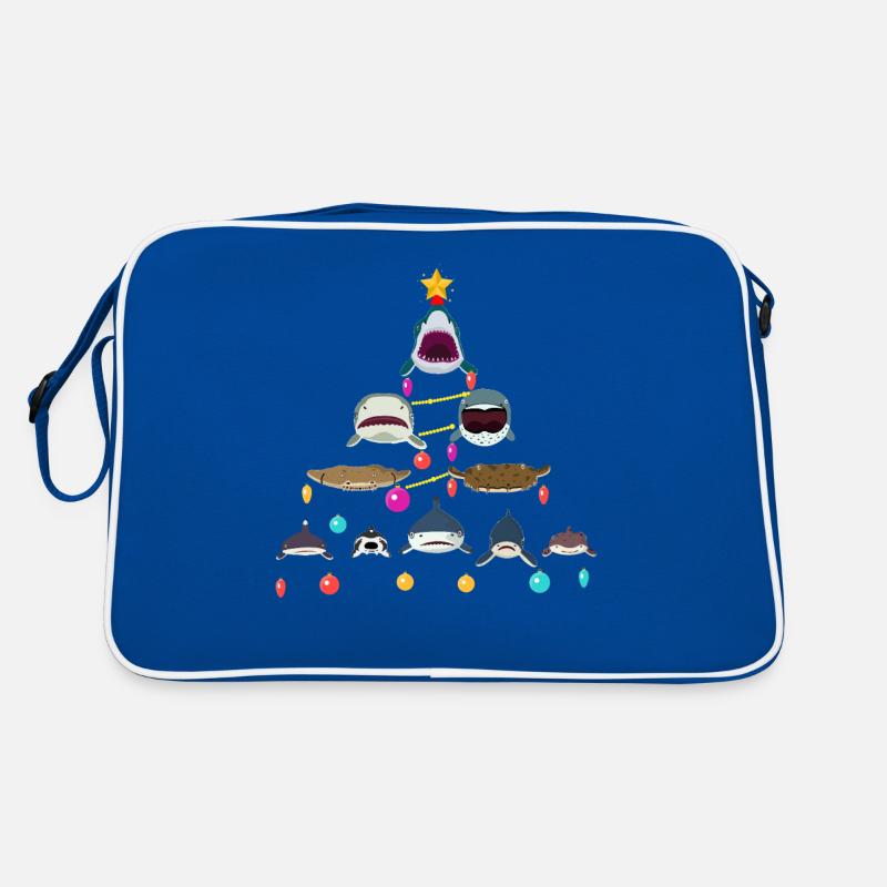 Requin, Requins, Arbre de Noël Shakr Sac Retro