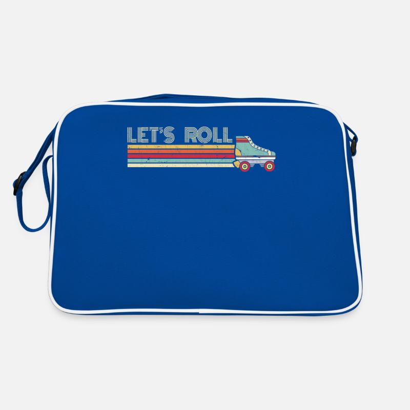 Rollschuh, Rollschuhläufer, Skate Retro Tasche