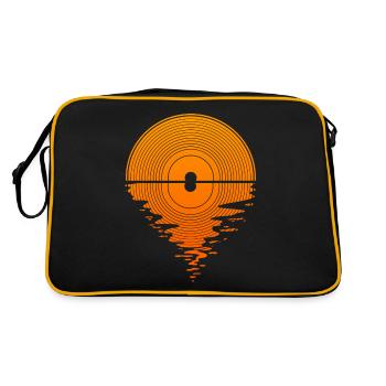 Vinyl Sunset Vinyl Record LP Audiophile - Sac Retro - noir/or - Dos