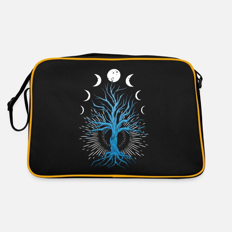 Mondphasen Hexerei-Hexen-Baum Des Lebens Retro Tasche