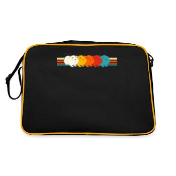 Amateurs de cochons d’Inde. - Sac Retro - noir/or - Dos
