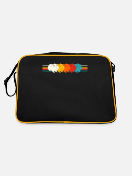 Guinea Pig lovers. - Retro Bag - black/gold - Back