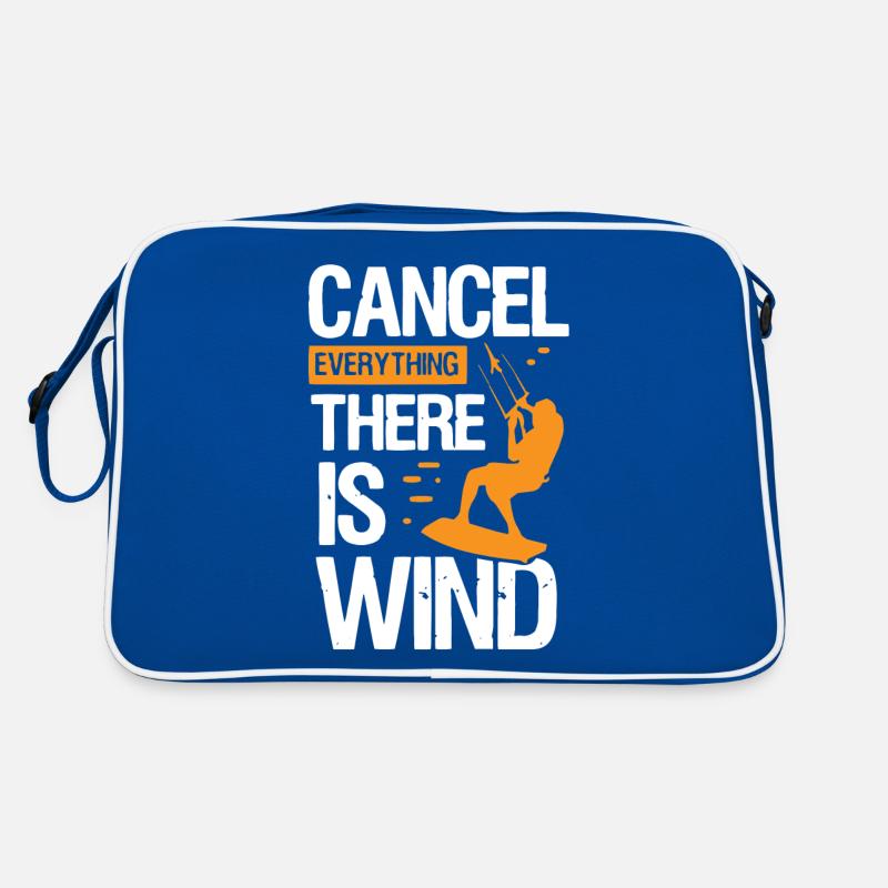 Kitesurfer, Windsurfen, Kite Retro Tasche