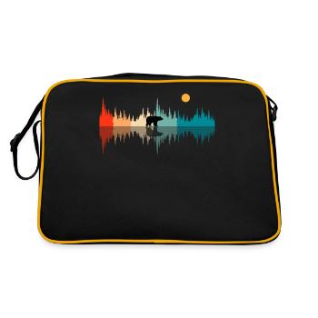 Ondes sonores nature, audiophiles - Sac Retro - noir/or - Dos
