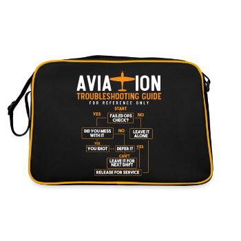 Lead Version Manual, Captain - Retro Bag - black/gold - Back