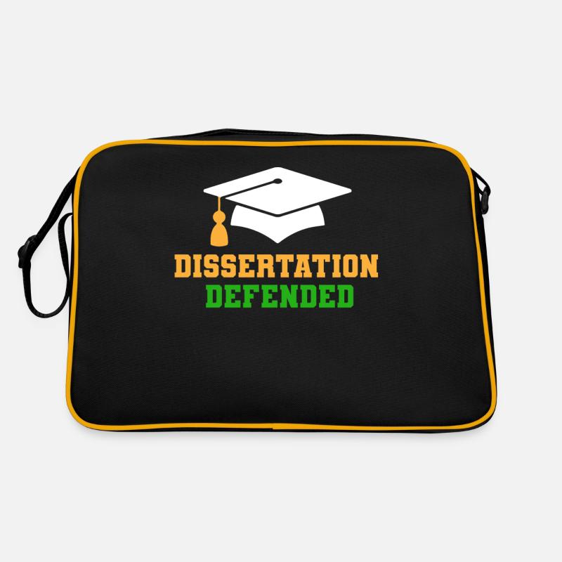 Dissertation Verteidigt Retro Tasche