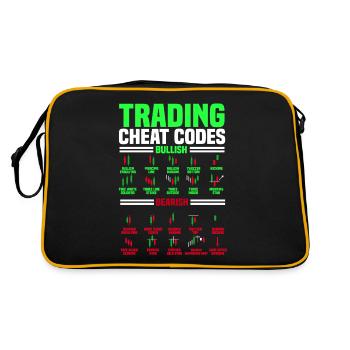 Trading, Trader, Exchange, Crypto - Retro Bag - black/gold - Back