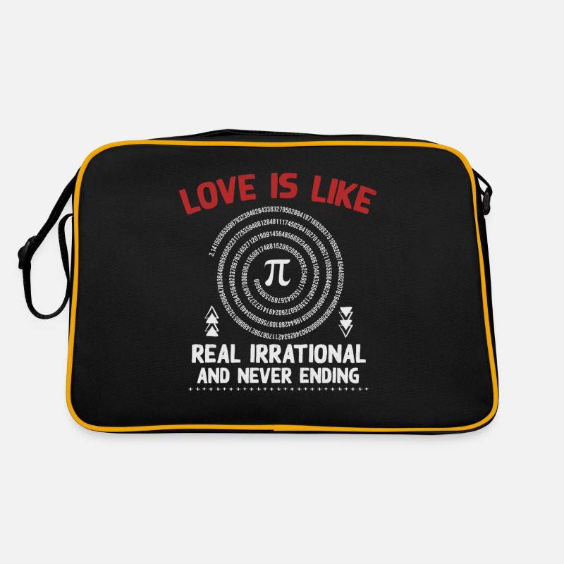 Liebe Ist Wie Pi, 3. 145, Echt Irrational Retro Tasche