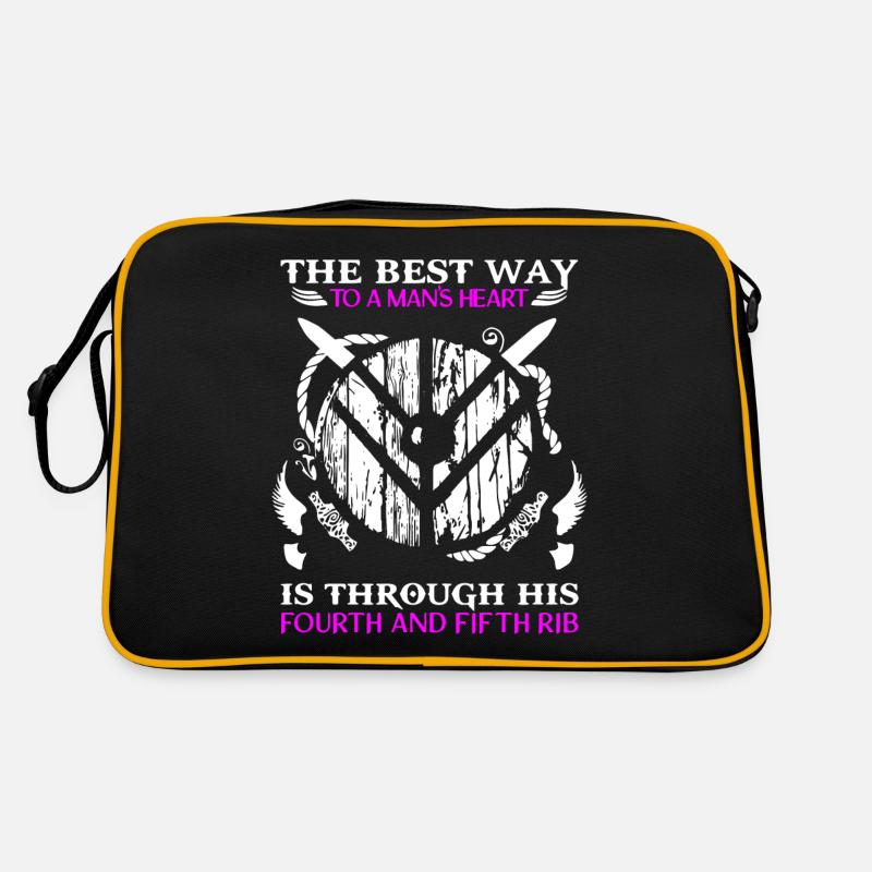 Wikinger Shieldmaiden, Wikinger, Shield Maiden Retro Tasche