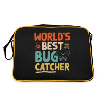 Der Beste Bugfänger Der Welt - Retro Tasche - Schwarz/Gold - Hinten