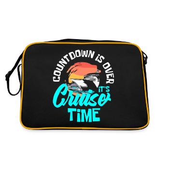 Croisière, navires, vacances sur un navire - Sac Retro - noir/or - Dos