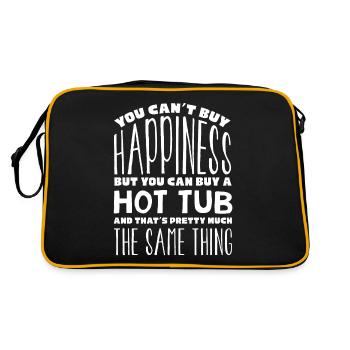 Le tourbillon est le bonheur - Sac Retro - noir/or - Dos