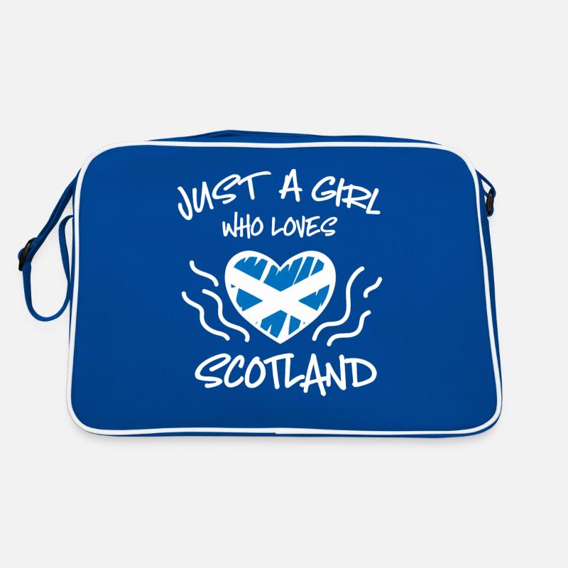 Schottisches Mädchen, Schottland Retro Tasche