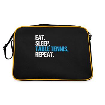 Table Tennis Ping Pong Pong Pppong Table Tennis - Retro Bag - black/gold - Back