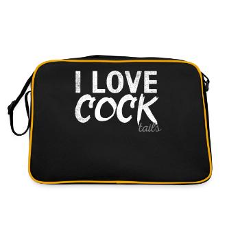 Cocktails, Cocktail Bartender, Bartender, Bartender - Retro Bag - black/gold - Back