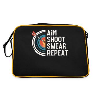 Archery, Archer, Bows, Bows - Retro Bag - black/gold - Back