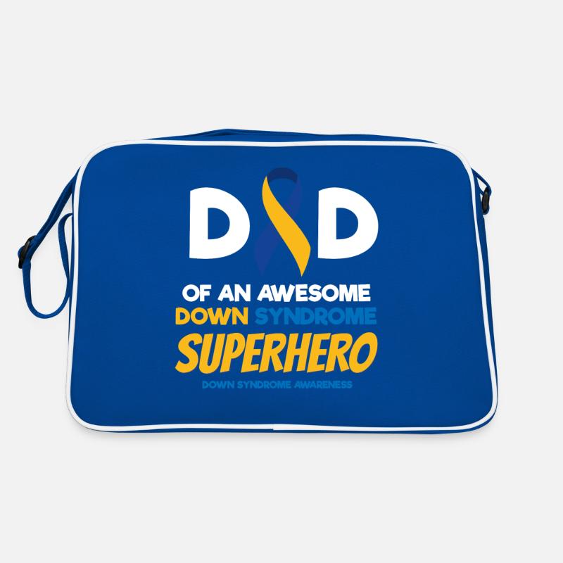 Down-Syndrom-Superheld, Down-Syndrom-Bewusstsein Retro Tasche