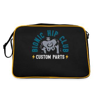 Bionic Hip Club, Hüftprothese - Retro Tasche - Schwarz/Gold - Hinten