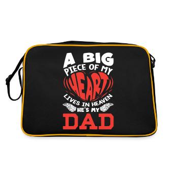 La paix de mon cœur est au ciel, Papa en deuil - Sac Retro - noir/or - Dos