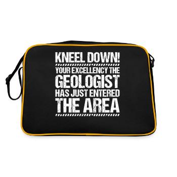 Géologue Géologue Géologue Géologie Géologine - Sac Retro - noir/or - Dos