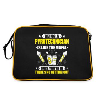 Pyrotechnician Fireworks Pyrotechnics Pyrotechnician - Retro Bag - black/gold - Back