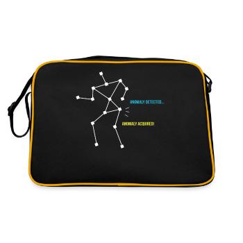Geisterjagd - Retro Tasche - Schwarz/Gold - Hinten
