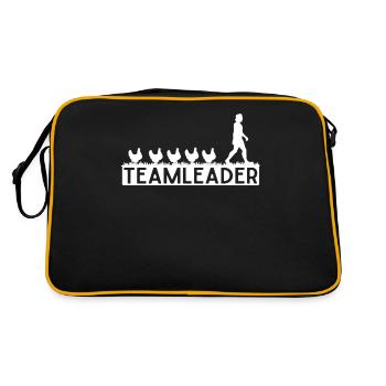 Gestionnaire, Élevage de poulets, Poulets - Sac Retro - noir/or - Dos