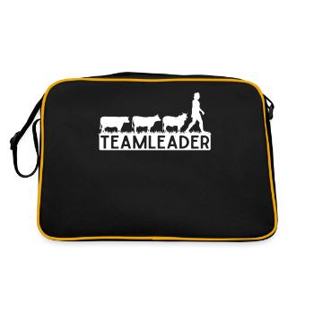 Gestionnaire, Élevage de poulets, Poulets - Sac Retro - noir/or - Dos