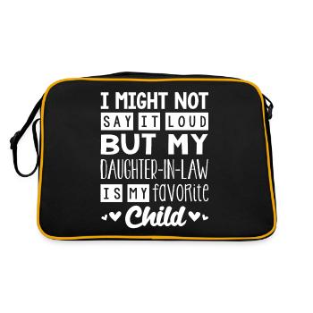 Belle-fille Mon enfant préféré - Sac Retro - noir/or - Dos