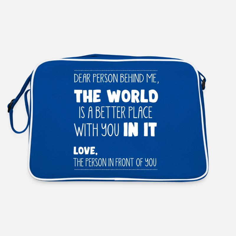 Person Hinter Mir, Ein Besserer Ort Retro Tasche