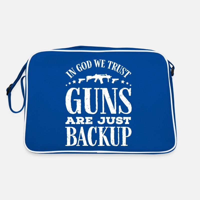 In God, we trust, weapons are just backup Retro Bag