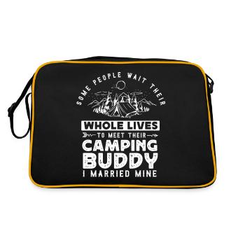 Camping Buddy Marié, Camping, Plein air - Sac Retro - noir/or - Dos