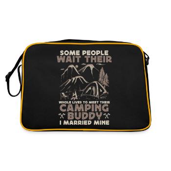 Camping Buddy Marié, Camping, Plein air - Sac Retro - noir/or - Dos