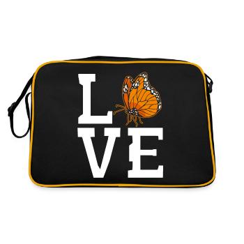 Monarch butterfly - Retro Bag - black/gold - Back