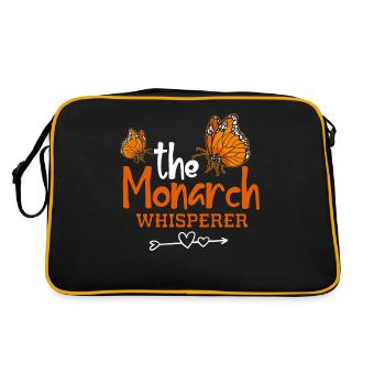 Monarch butterfly - Retro Bag - black/gold - Back