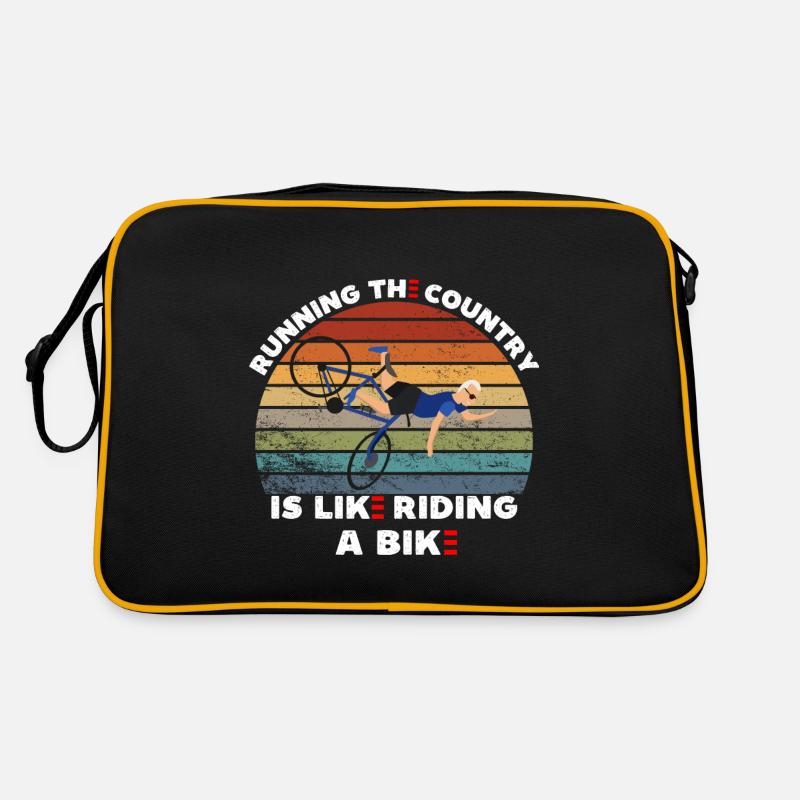 Courir le pays, c’est comme faire du vélo, c’est drôle Sac Retro