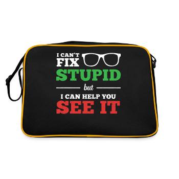Optometrist Optometry Ophthalmologist - Retro Bag - black/gold - Back