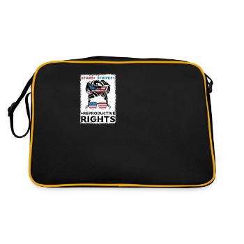 stars rayures droits reproductifs pro choix - Sac Retro - noir/or - Dos