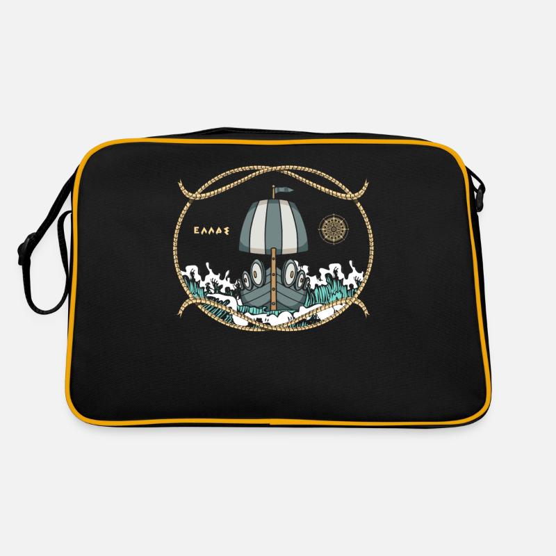 Bateau d’histoire de la Grèce antique Sac Retro