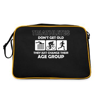 Les triathlètes ne changeront pas de groupe de vieillesse - Sac Retro - noir/or - Dos