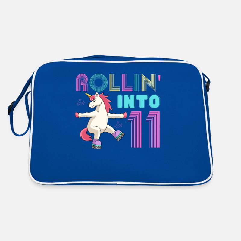 Rollen in 11 - Roller Scate Einhorn Retro Tasche