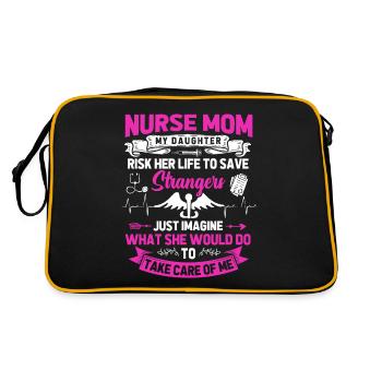 Infirmière Maman - Sac Retro - noir/or - Dos