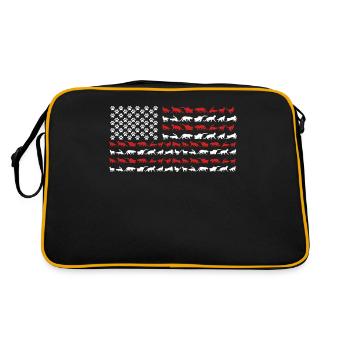 Amoureux des chats, chat, chats - Sac Retro - noir/or - Dos